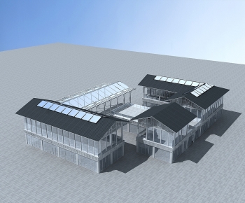 Modern Appearance Of Commercial Building-ID:487615117