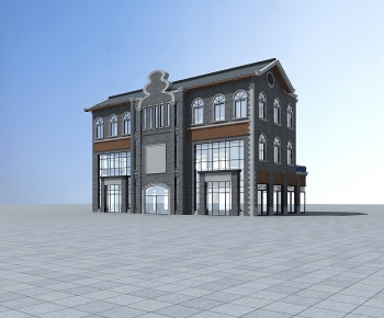 Modern Appearance Of Commercial Building-ID:657000579