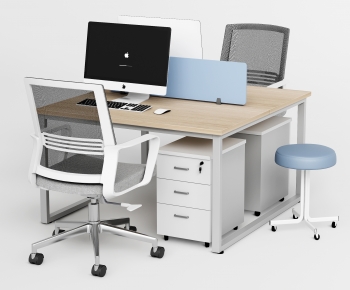 Modern Office Desk And Chair-ID:219741118