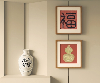 新中式装饰挂画组合-ID:489325051