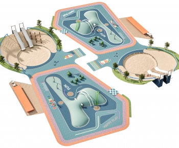 Modern Park Landscape-ID:265486008