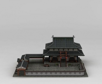 中式古代阁楼庭院-ID:445746907
