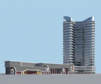 Modern Appearance Of Commercial Building-ID:743704081