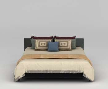 New Chinese Style Double Bed-ID:345366953
