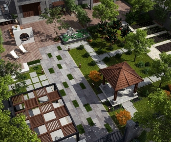 Modern Courtyard/landscape-ID:981750529