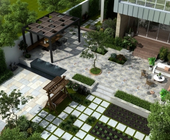 Modern Courtyard/landscape-ID:521651035