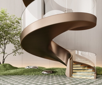 Modern Rotating Staircase-ID:113639872