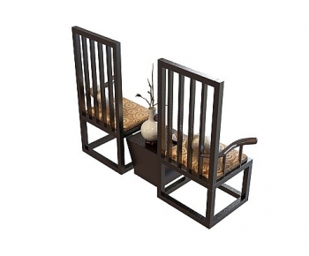 New Chinese Style Lounge Chair-ID:390573986