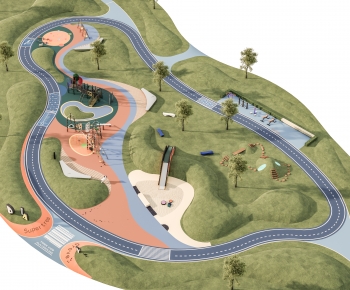 Modern Park Landscape-ID:320339298