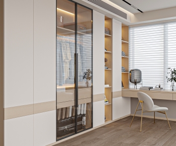 Modern Clothes Storage Area-ID:105601076