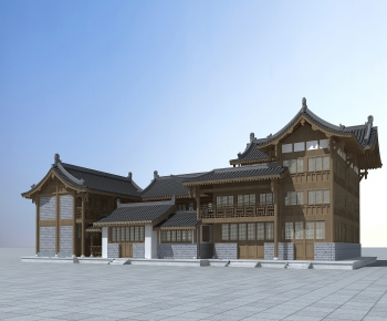 Chinese Style Ancient Architectural Buildings-ID:658649921