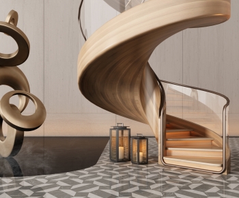 Modern Rotating Staircase-ID:828803066