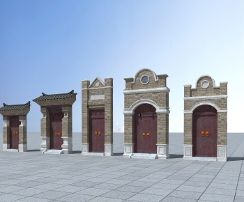 Chinese Style Facade Element-ID:866621027