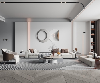 Modern A Living Room-ID:284864909