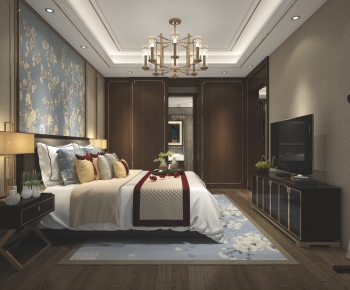 New Chinese Style Bedroom-ID:188106064
