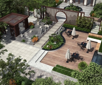 Modern Courtyard/landscape-ID:428781995