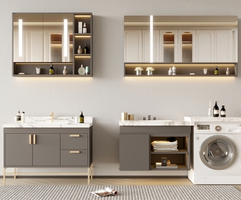 Modern Bathroom Cabinet-ID:475540298
