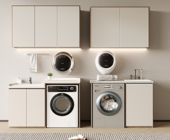 Modern Laundry Cabinet-ID:893618113