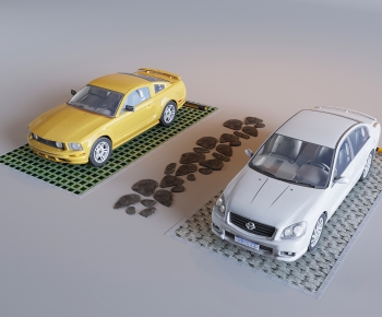 Modern Outdoor Parking Lot-ID:150094039