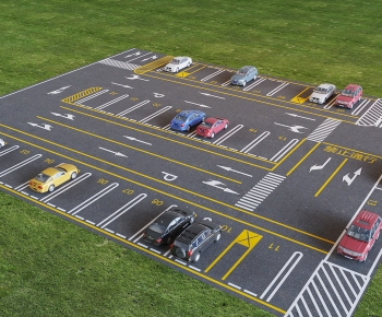 Modern Outdoor Parking Lot-ID:948240842