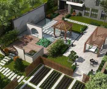 Modern Courtyard/landscape-ID:150556096