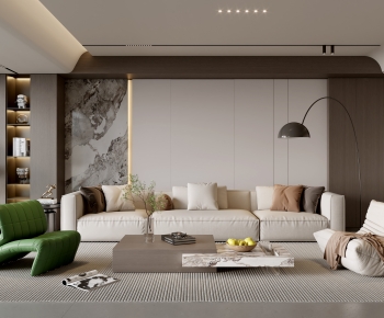 Modern A Living Room-ID:742499862