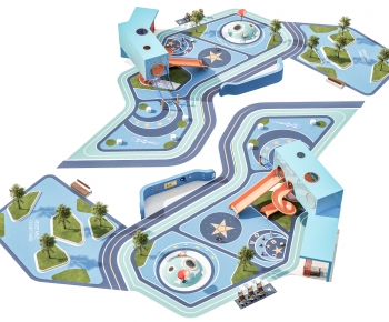 Modern Park Landscape-ID:700102093