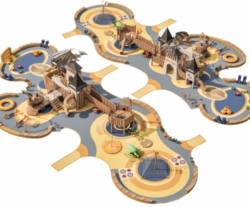 Modern Park Landscape-ID:846118996