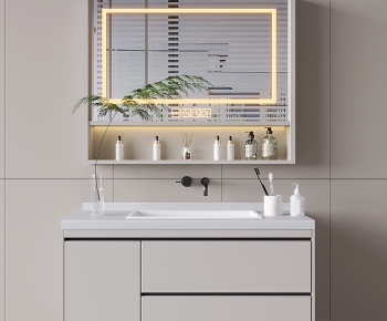 Modern Bathroom Cabinet-ID:161865954