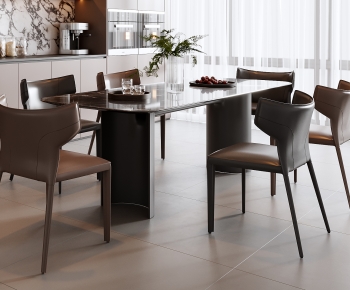 Modern Dining Table And Chairs-ID:702897079