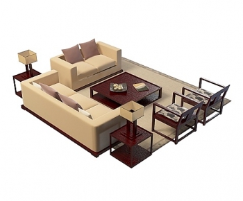 New Chinese Style Sofa Combination-ID:865925079