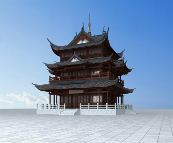 Chinese Style Ancient Architectural Buildings-ID:587272887