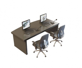 Modern Office Desk And Chair-ID:106877092