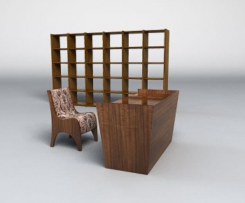 Modern Computer Desk And Chair-ID:225565918