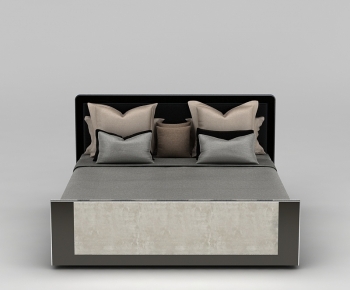 Modern Double Bed-ID:609992038