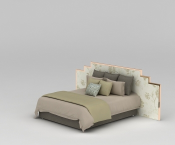 Modern Double Bed-ID:937772049