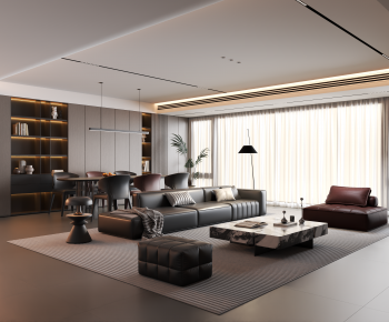 Modern A Living Room-ID:207875978