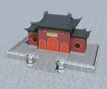 New Chinese Style Religious Architecture-ID:242360124