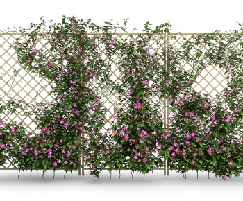 现代牵牛花栅栏墙-ID:169939042