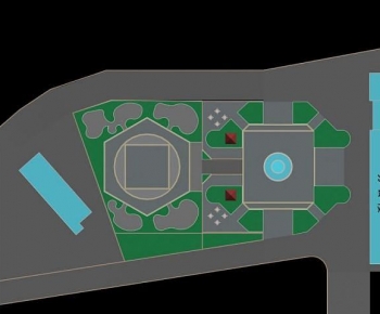 Modern Architectural Bird's-eye View Planning-ID:382396946