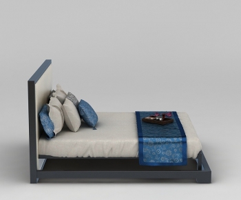 New Chinese Style Double Bed-ID:426316027