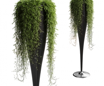 Modern Potted Green Plant-ID:558881046