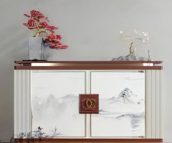 New Chinese Style Side Cabinet-ID:932418117