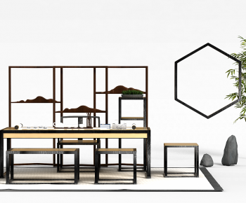 New Chinese Style Tea Tables And Chairs-ID:774934055