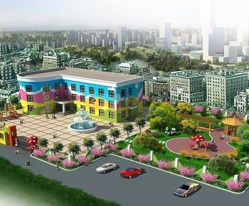 Modern Architectural Bird's-eye View Planning-ID:684926991