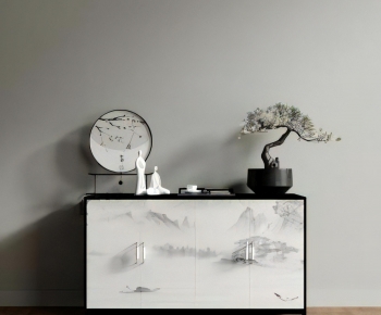 New Chinese Style Side Cabinet-ID:163045881