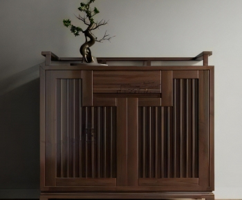 New Chinese Style Side Cabinet-ID:240376002