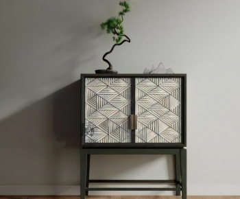 New Chinese Style Side Cabinet-ID:884084947