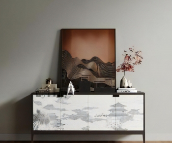 New Chinese Style Side Cabinet-ID:296864035