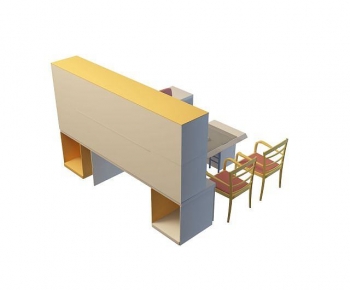 Modern Office Desk And Chair-ID:327620031